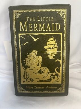The Little Mermaid Book Crossbody Bag Disney Princess Olive Green Fairy Tale